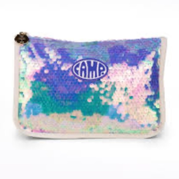 CAMP Other - NEW CAMP Little Mermaid Disney Iridescent Sequin Zip Bag
